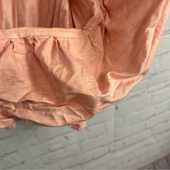 Maria Bouvier x Anthropologie hand dyed organic cotton pink ruched top Small - Picture 8 of 12